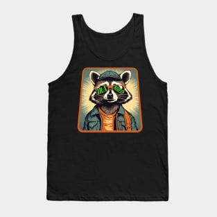 Raccoon with sunglasses Tank Top